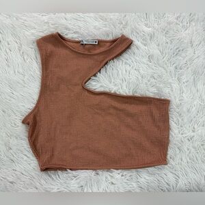 zara contour crop top